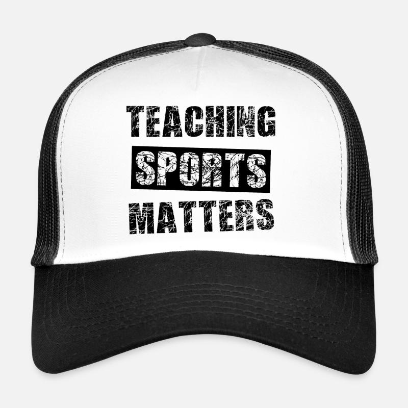 Sportlehrer - Trucker Cap - Weiß/Schwarz