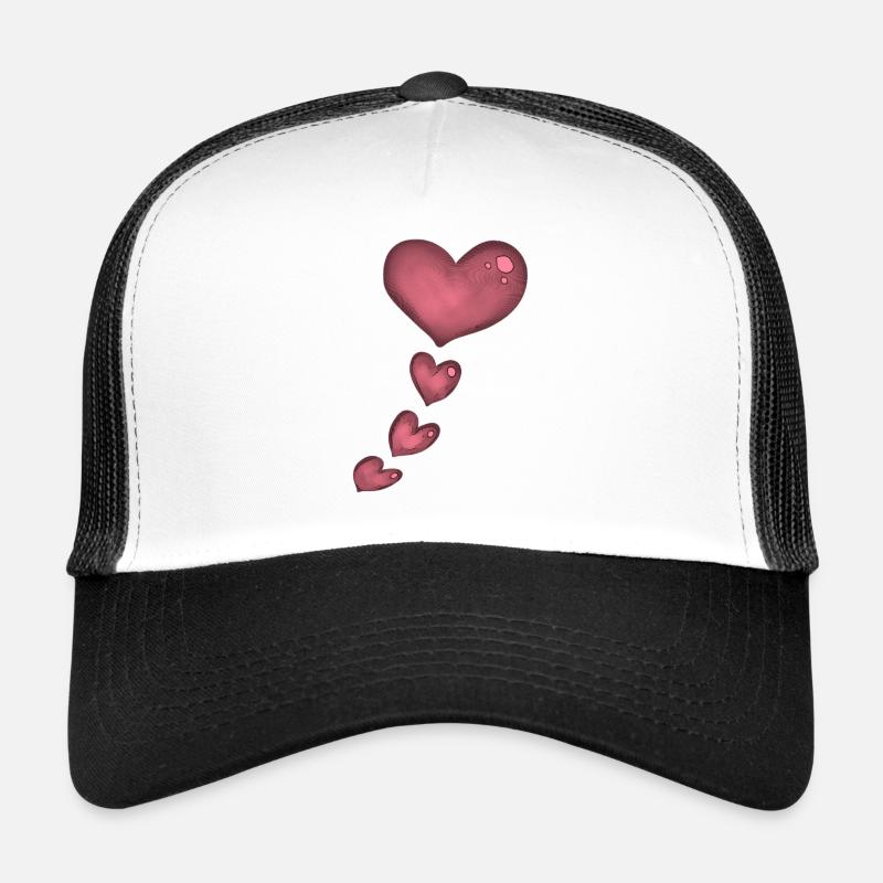 pink heart Trucker Cap
