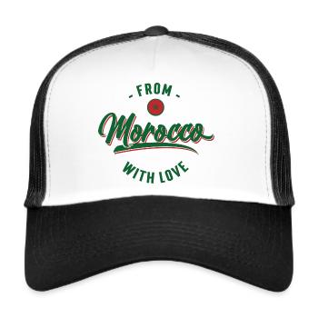From Morocco with love - Casquette trucker  - blanc/noir - Devant