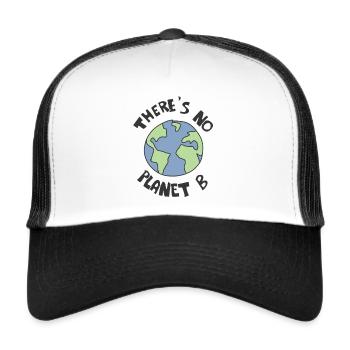 Klimaschutz Erde Klimawandel - Trucker Cap - Weiß/Schwarz - Vorne