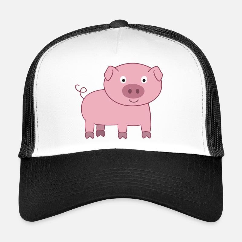 Cochons - Casquette trucker  - blanc/noir