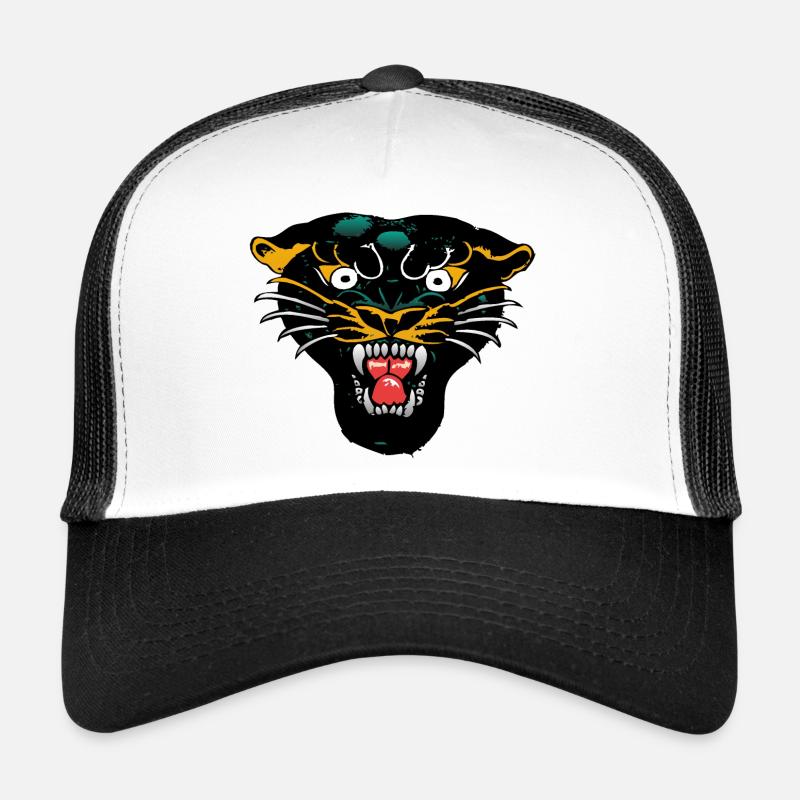 Panthere schwarz Old School Tattoo Trucker Cap