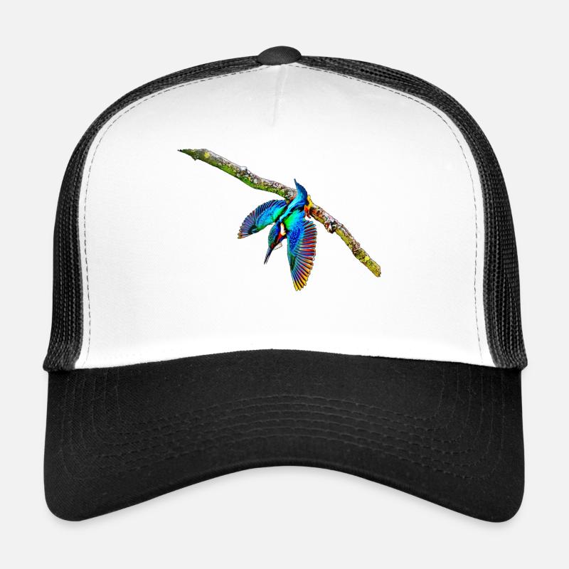 eisvogel - Trucker Cap - Weiß/Schwarz