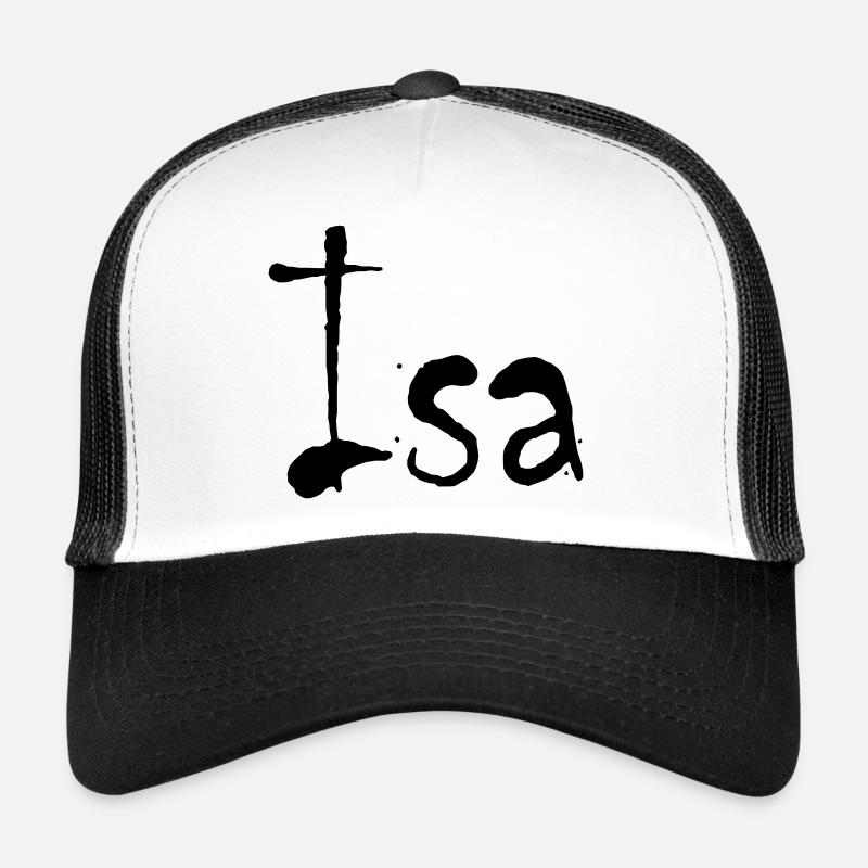 isa - Trucker Cap - Weiß/Schwarz