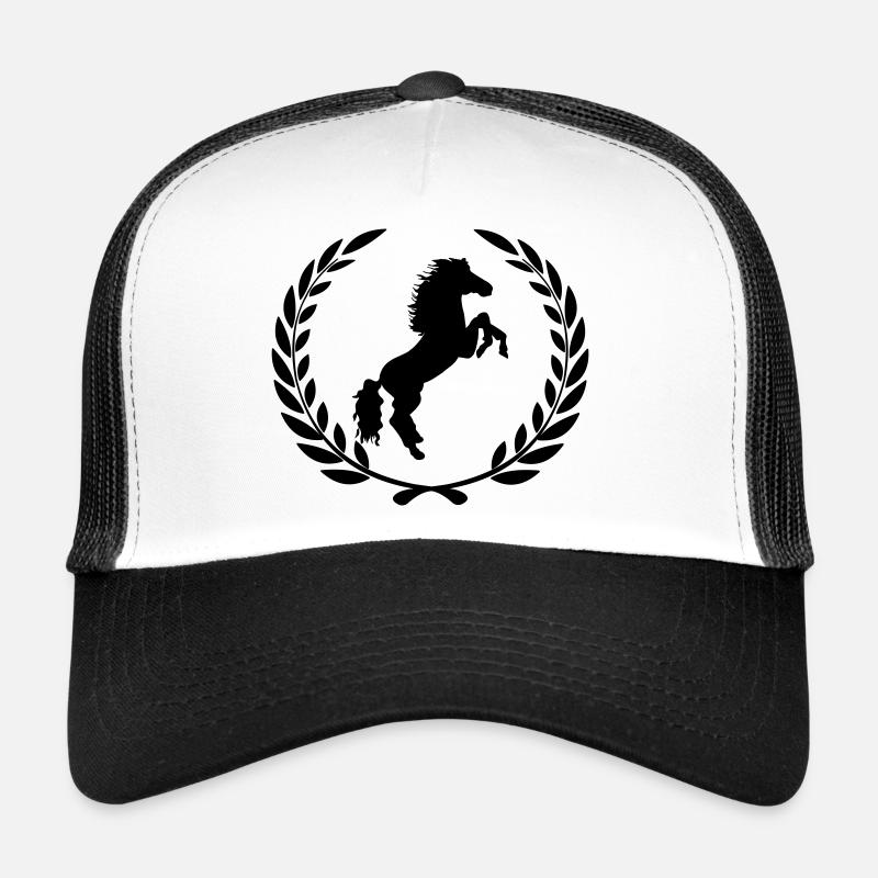 Springender Pferdelorbeerkranz Trucker Cap