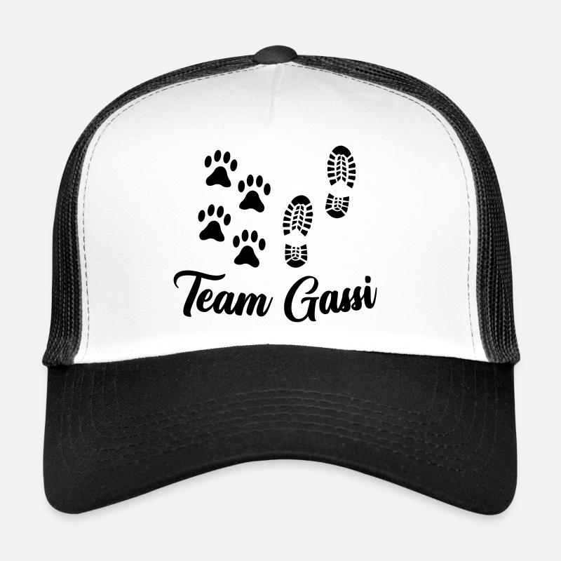 Team Gassi - Trucker Cap - Weiß/Schwarz