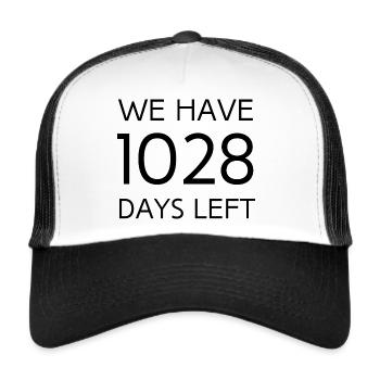 We have 1028 days left climate change green - Trucker Cap - white/black - Front