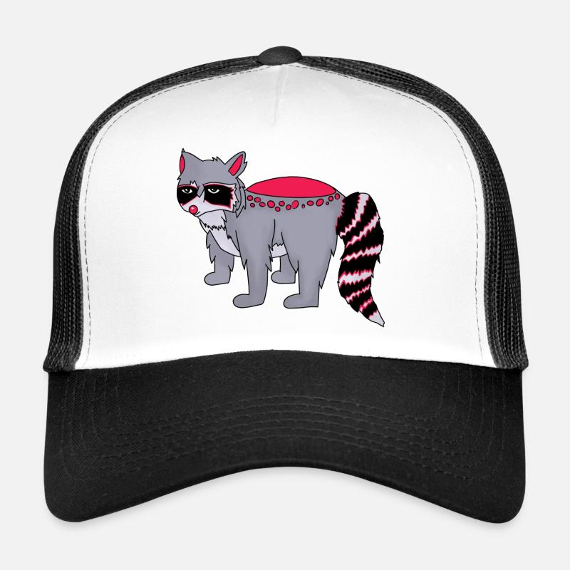 Willy der Waschbär - Trucker Cap - Weiß/Schwarz