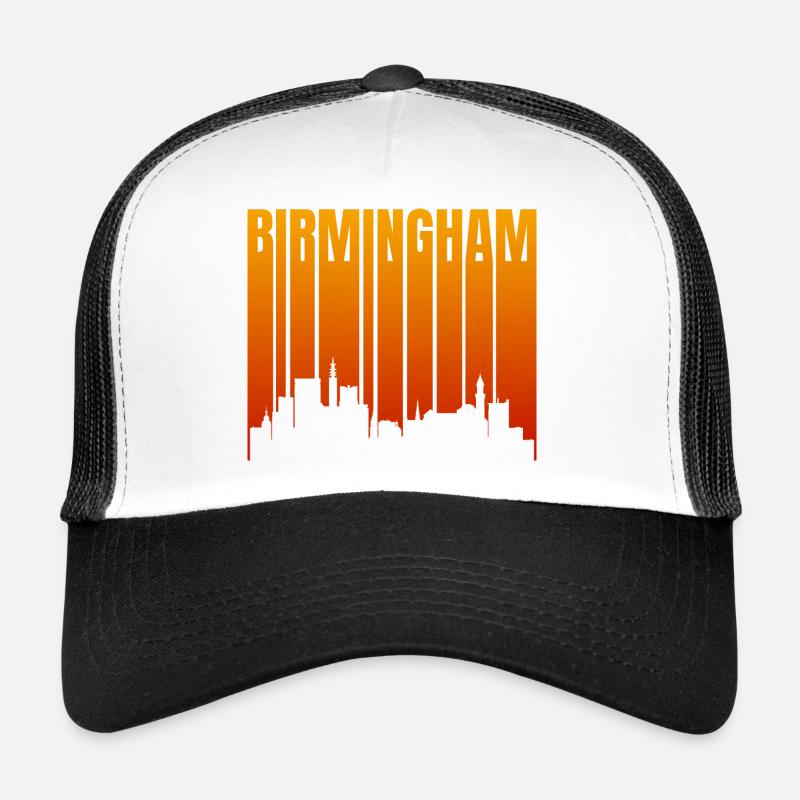 Rayures néon de la Skyline de Birmingham Casquette trucker 