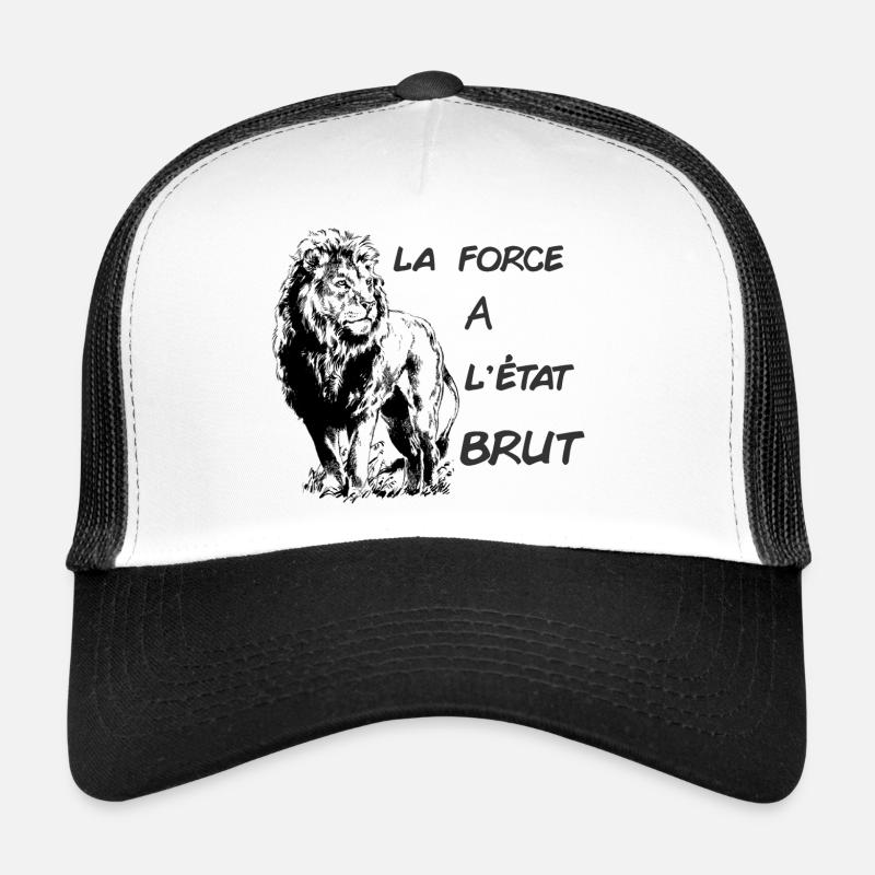 lion la force à l etat brut Casquette trucker 