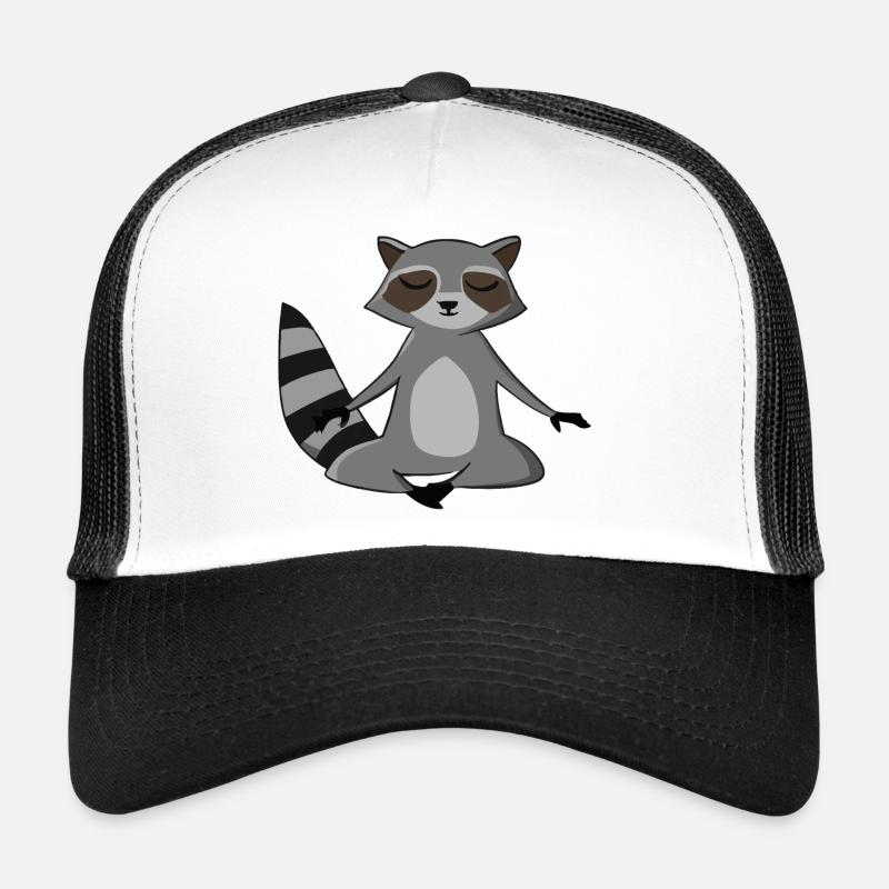 Waschbär Yoga Geschenkidee Trucker Cap