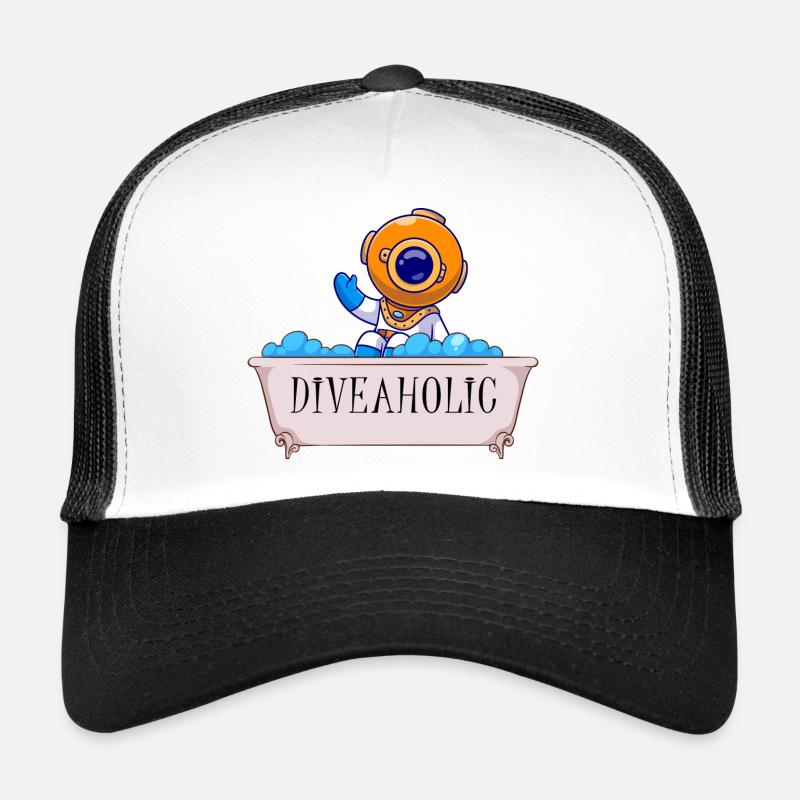 plongeurs plongée plongée diveaholic accro à la plongée Casquette trucker 