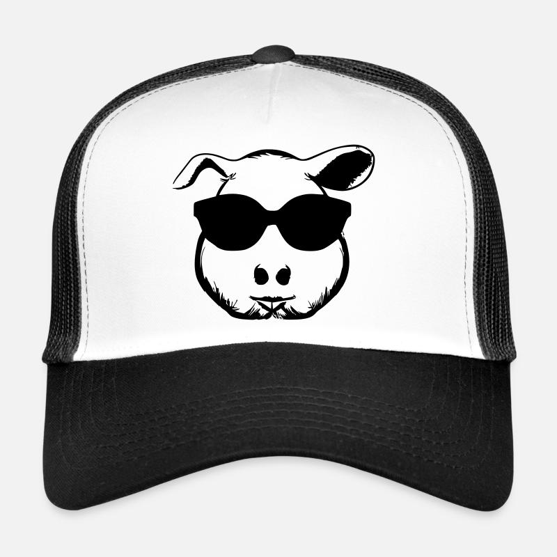 Guinea Pig Cool Sunglasses Funny Vector 6 Trucker Cap
