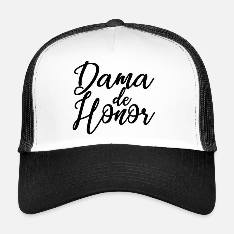 Dama de Honor Bridesmaid Team Bride Wedding Gift Trucker Cap