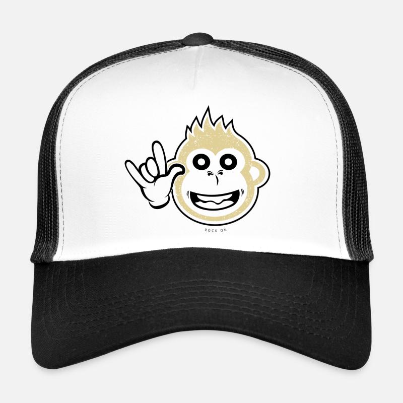 Rocher sur singe Casquette trucker 