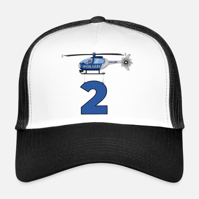 Polizei Hubschrauber 2. Geburtstag Trucker Cap