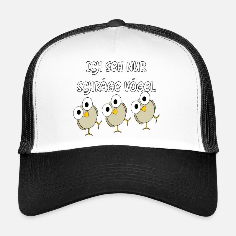 Schräge Vögel - Trucker Cap - Weiß/Schwarz