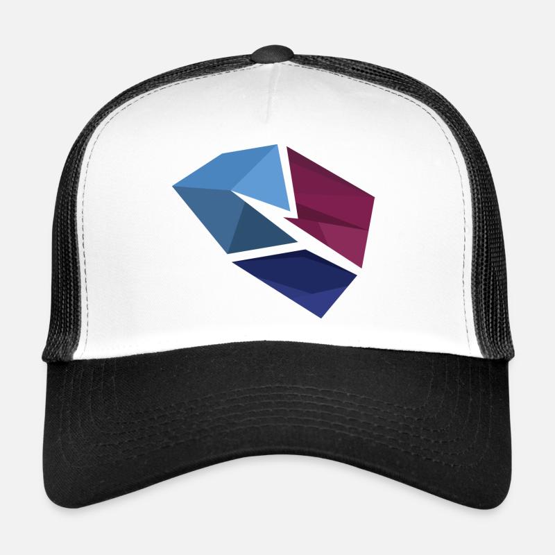 Blue flash - Trucker Cap - Weiß/Schwarz