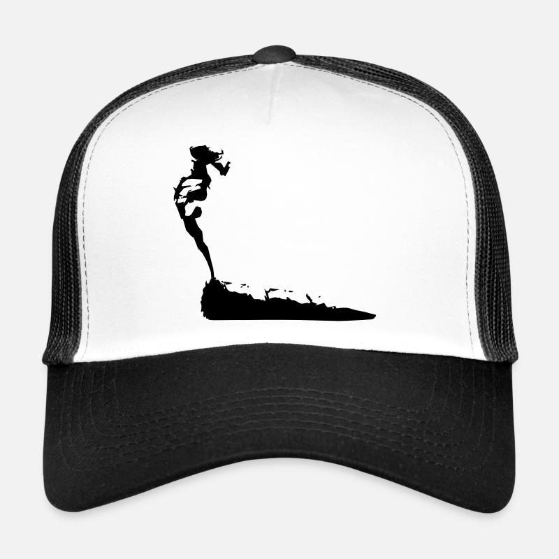 Weed rauchen - Schriftzug mit Bild Trucker Cap