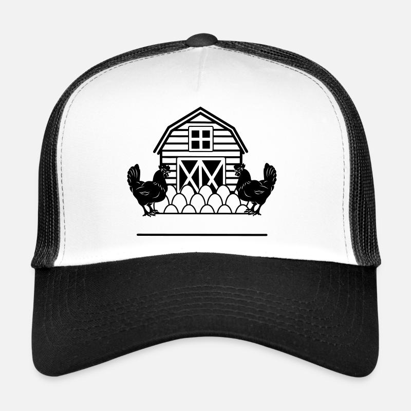Hühner schwarze Farm Trucker Cap