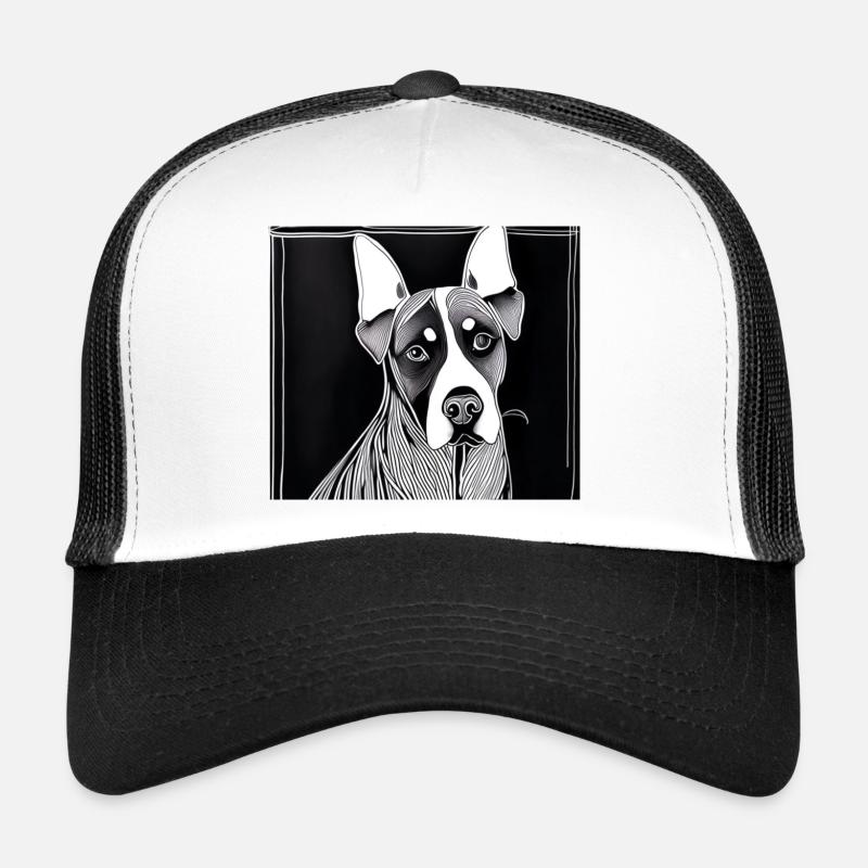wuff wuff - Trucker Cap - Weiß/Schwarz