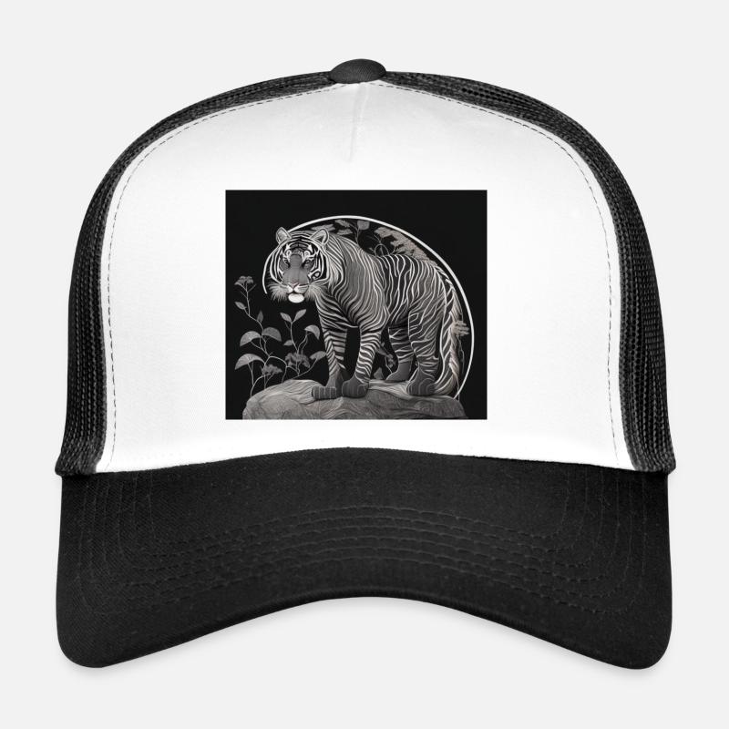 Tiger - Trucker Cap - Weiß/Schwarz