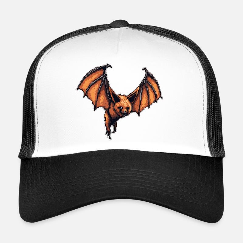 Flying fox pixel art in old 8 bit manner and look Trucker Cap