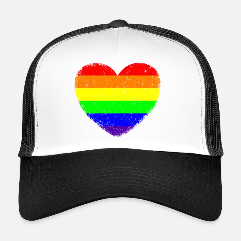 LGBTQ Herz | Im Vintage-Style Trucker Cap