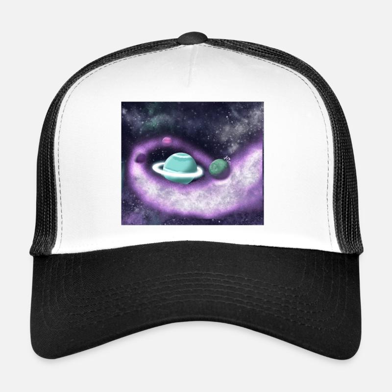 Perdus dans l’espace - Casquette trucker  - blanc/noir