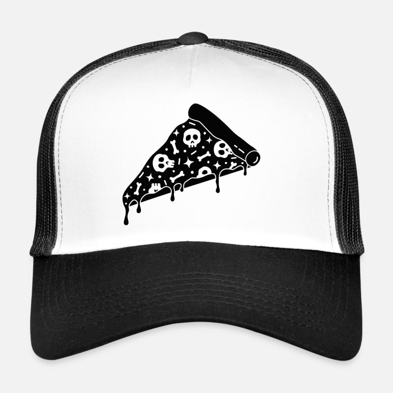 Skull pizza lovers Trucker Cap