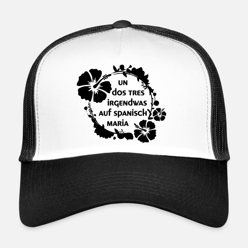 Un, dos, tres Lustige Sprüche Lied Spanisch Song Trucker Cap