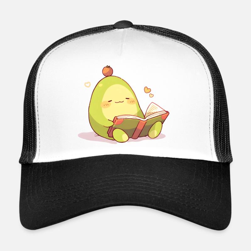 Avocado Reading Hero – Cuddling Book Time Trucker Cap