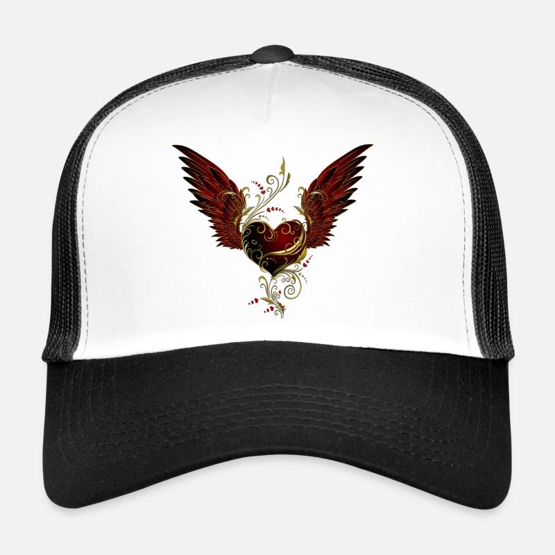 Heart with wings Trucker Cap