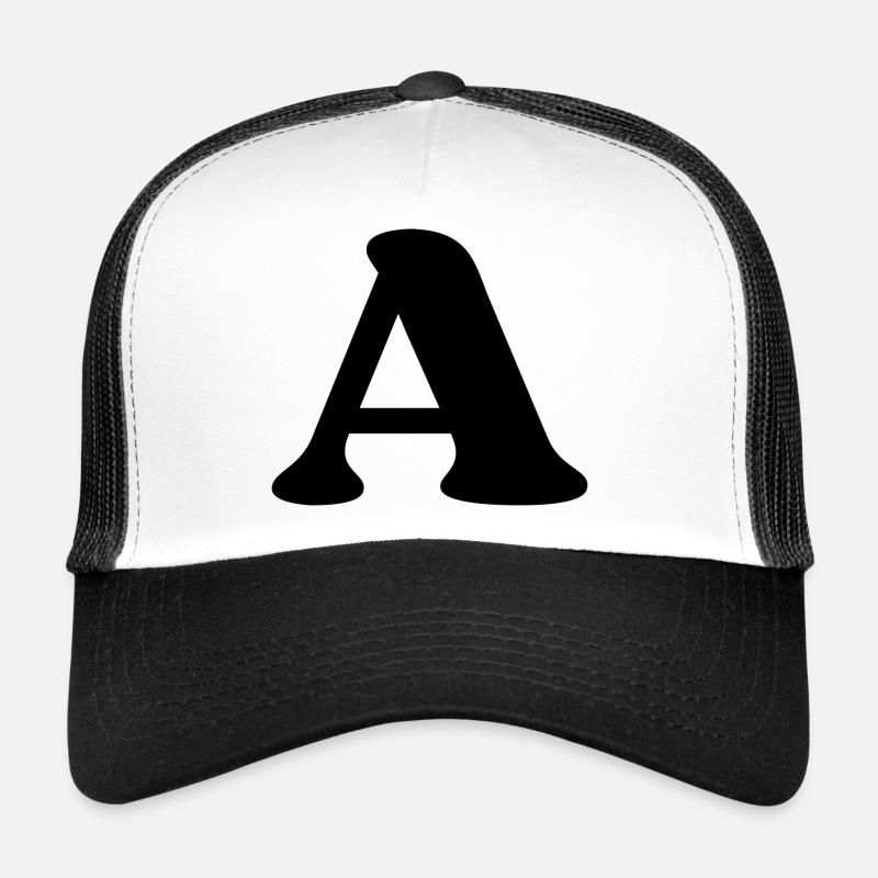 Buchstabe a Trucker Cap