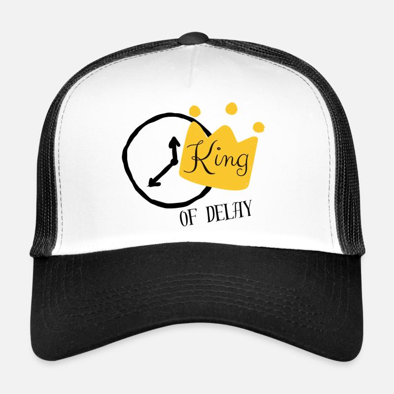 Couronne en or avec lettres King Casquette trucker 