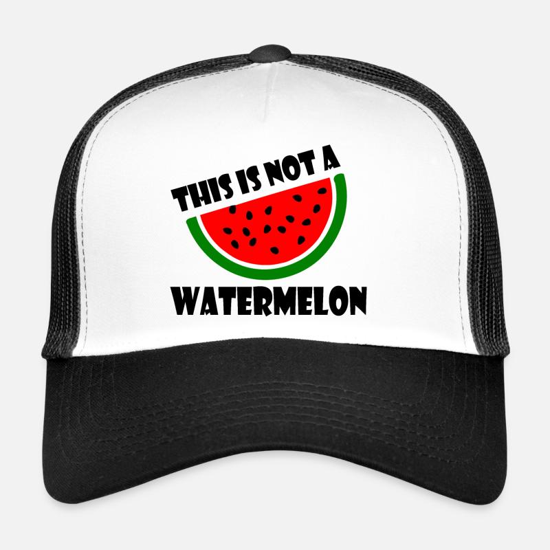 THIS IS NOT A WATERMELON - Casquette trucker  - blanc/noir