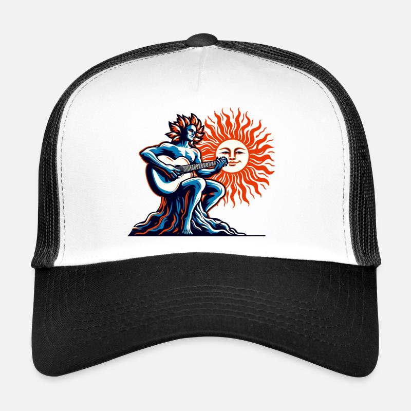 Sun Guitar - Trucker Cap - white/black