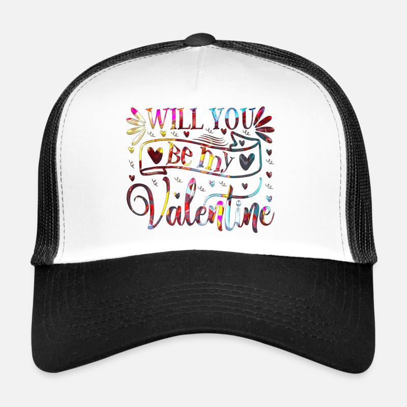 Aimez-moi la Saint-Valentin Joyeux Valentin Saint-Valentin Casquette trucker 