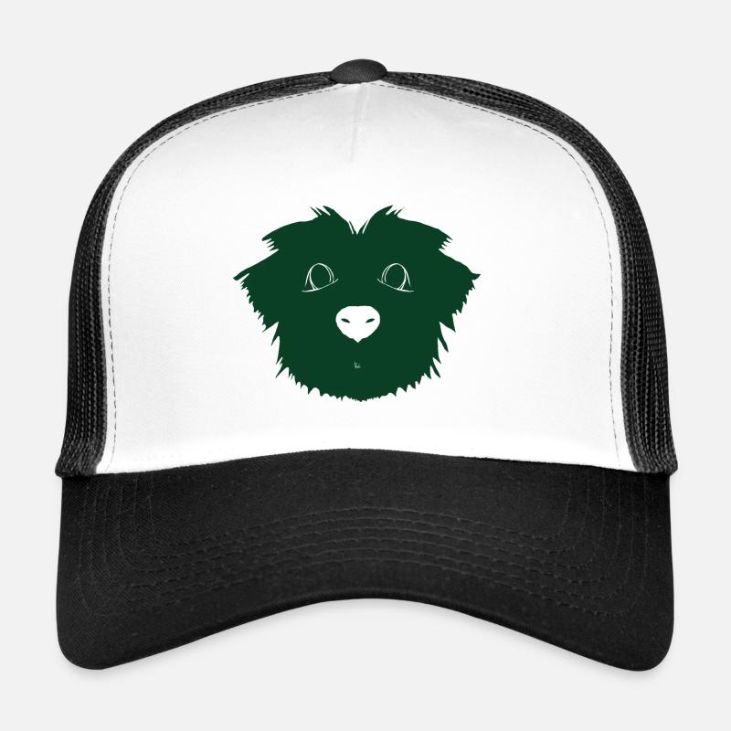 Green puppy dog - Trucker Cap - white/black