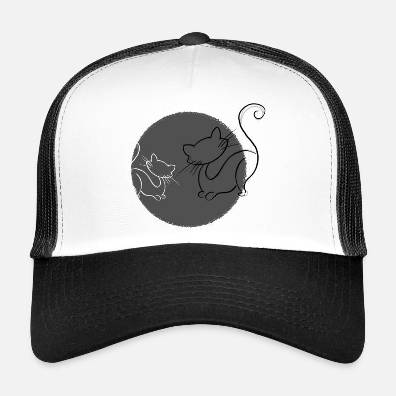 Chats Gris Casquette trucker 