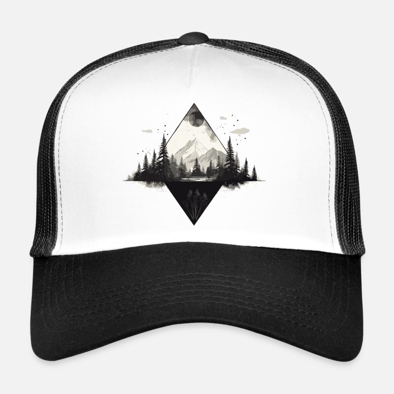 Gipfelpfad im Nebelwald Trucker Cap