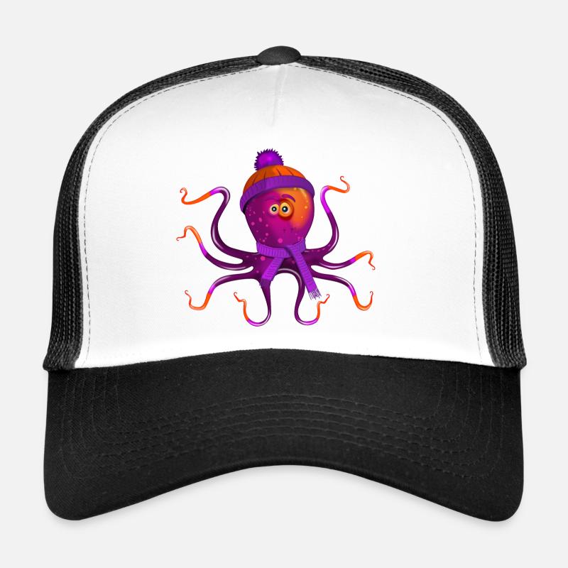 Oktopus im Winter Trucker Cap