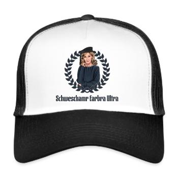 Rieser Grantler // Illustration - Trucker Cap - Weiß/Schwarz - Vorne