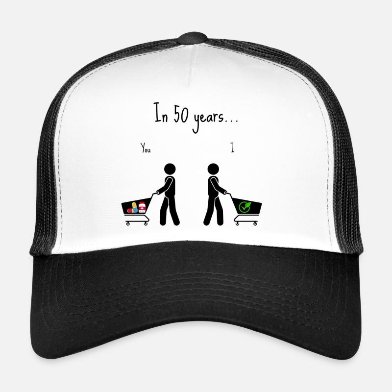 "Fleisch vs. Vegan: 50 Jahre später", Geschenk Trucker Cap