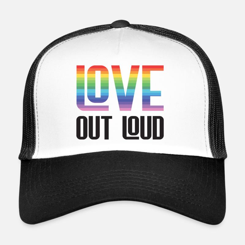 Mois de la fierté LGBTQ - Love Out Loud Casquette trucker 