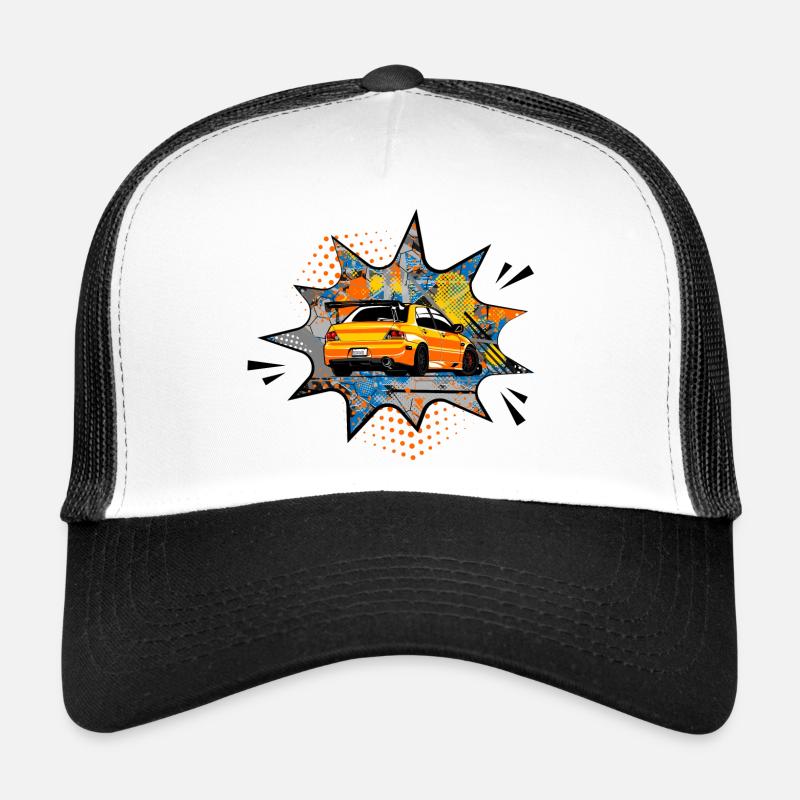 mitsu orange bubble Trucker Cap