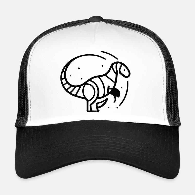 Dino - Trucker Cap - Weiß/Schwarz