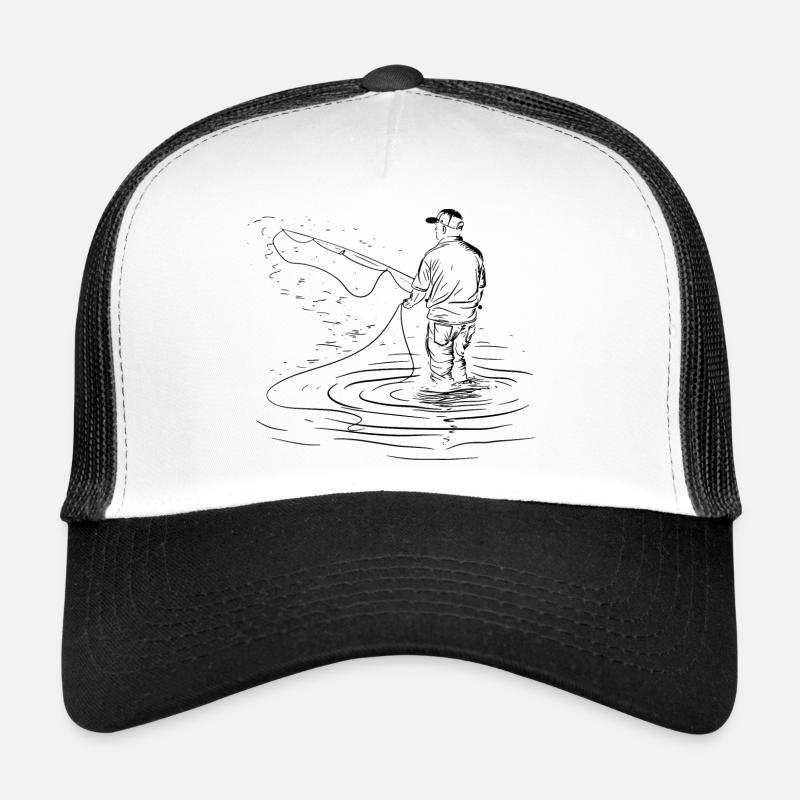 Angeln Zeichnung Trucker Cap
