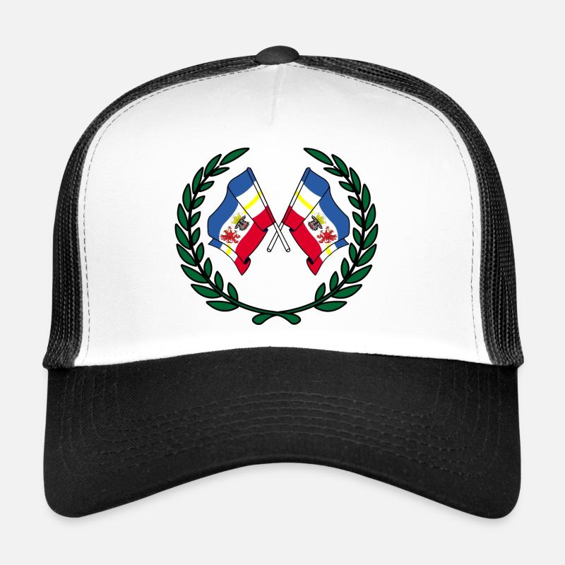 Drapeaux Mecklembourg, Poméranie-Occidentale, couronne de laurier Casquette trucker 