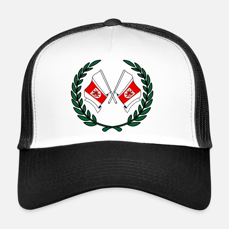 Drapeaux Couronne de laurier de Poméranie occidentale Casquette trucker 
